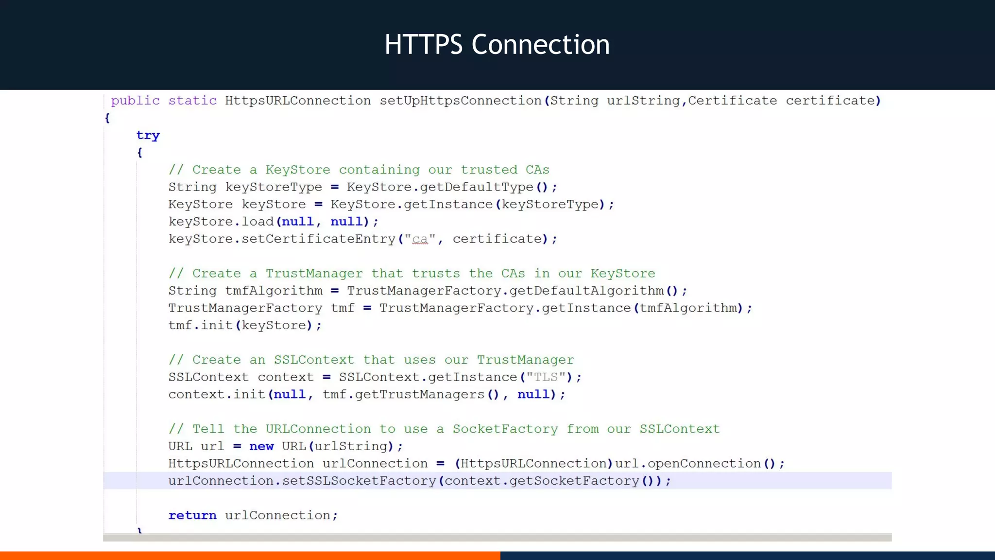 HTTPS Connection
 