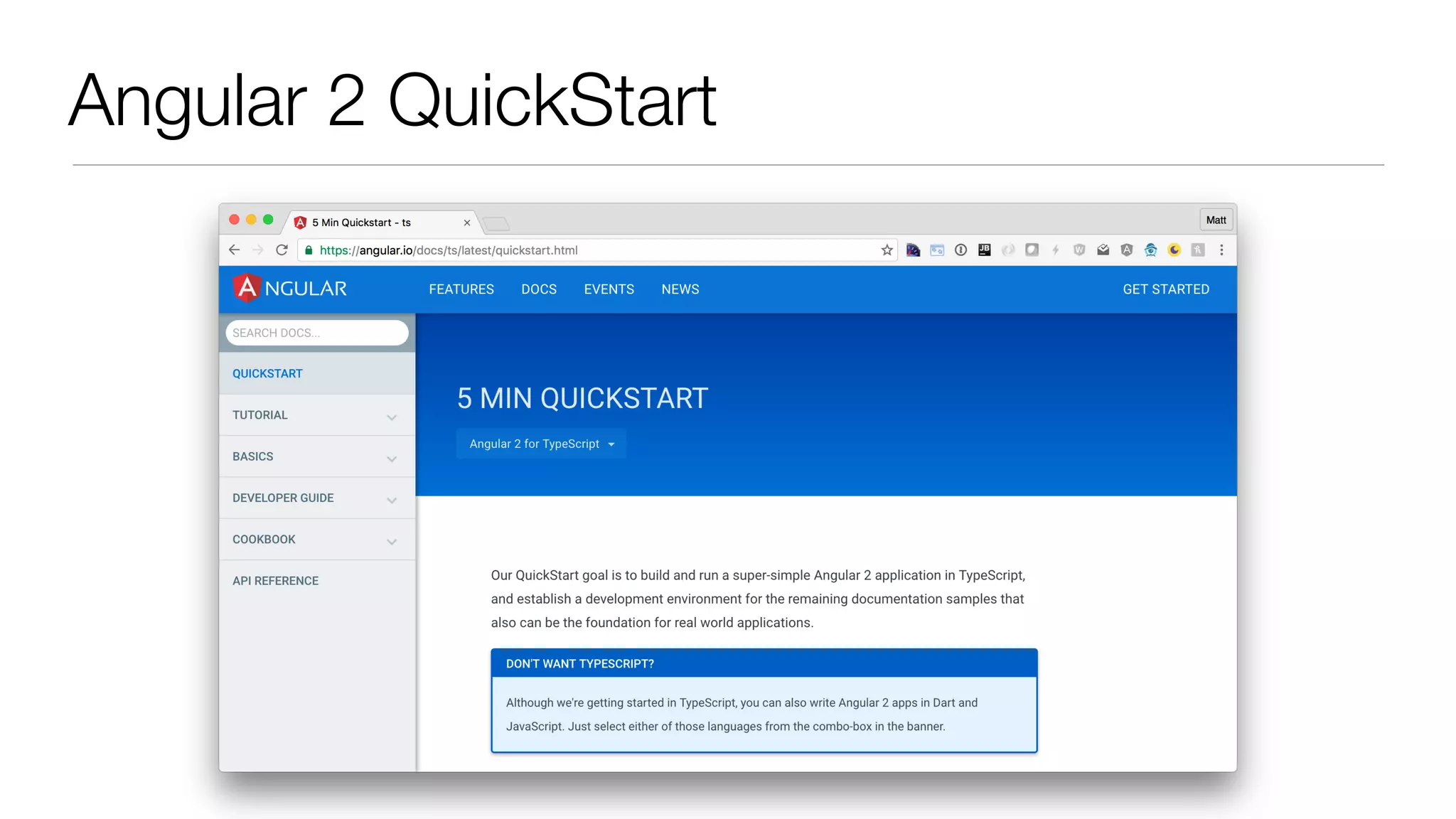 Angular 2 QuickStart 