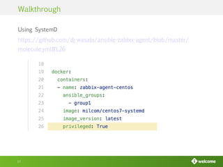 Testing ansible roles with molecule | PDF