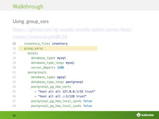 Testing ansible roles with molecule | PPT