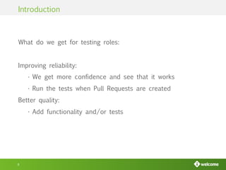 Testing ansible roles with molecule | PPT