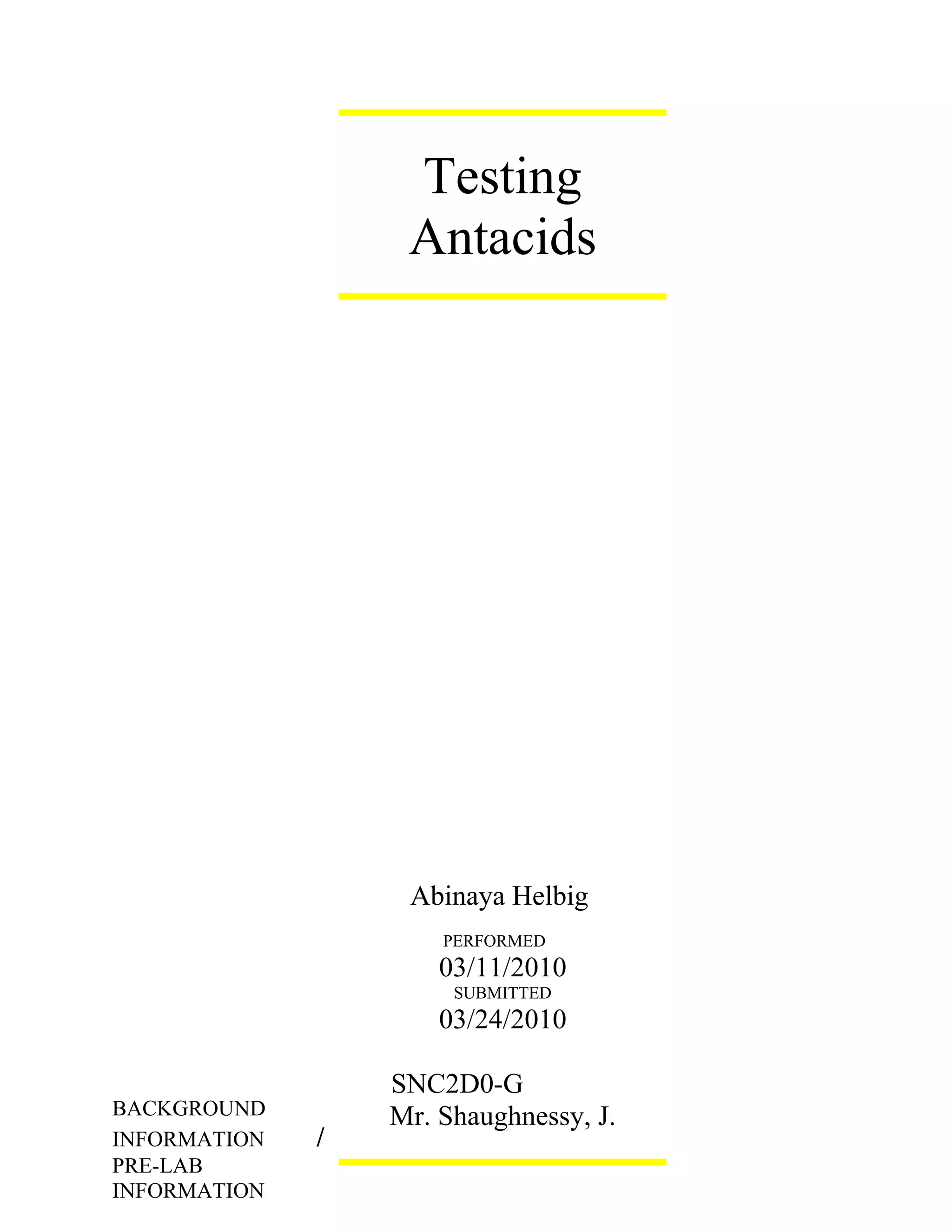 Testing antacids lab (autosaved) PDF
