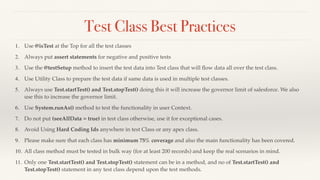 All About Test Class in #Salesforce | PPT