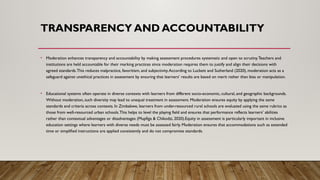 The Value of Moderation as a Quality Assurance Instrument in ...