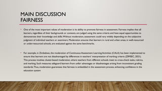 The Value of Moderation as a Quality Assurance Instrument in ...