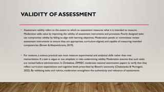 The Value of Moderation as a Quality Assurance Instrument in ...