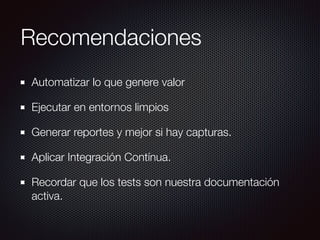 Testing en BDD con Python y Behave | PDF