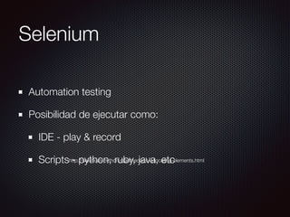Testing en BDD con Python y Behave | PDF