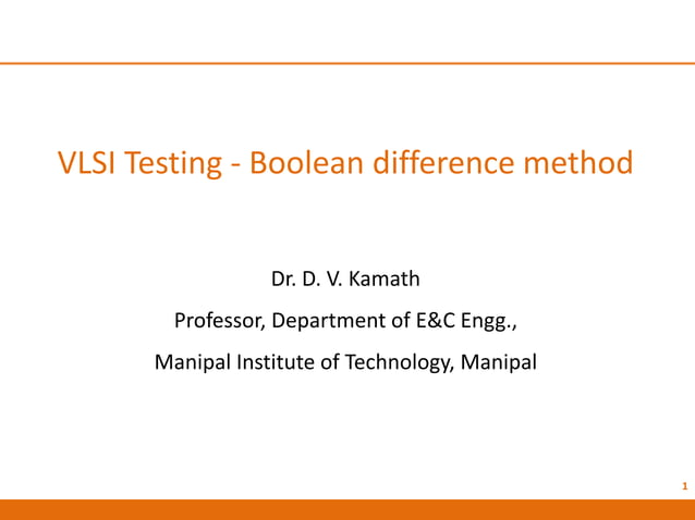 Testing boolean difference | PDF