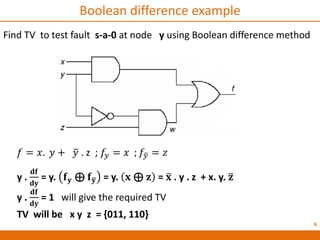 Testing boolean difference | PPT
