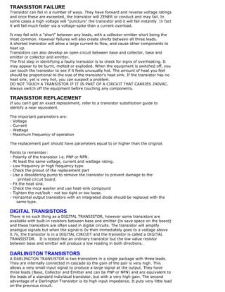Transistor Fail Testing components | PDF