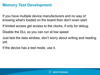Memory Testing Form Clock Testing ddr memory with ict | PDF | Data Storage and Warehousing ...