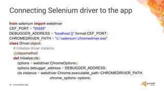 Testing desktop apps with selenium | PPT