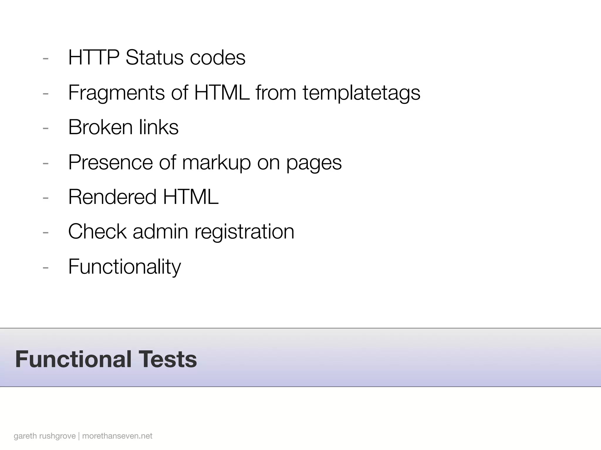 Testing Django Applications