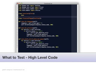 Testing Django Applications