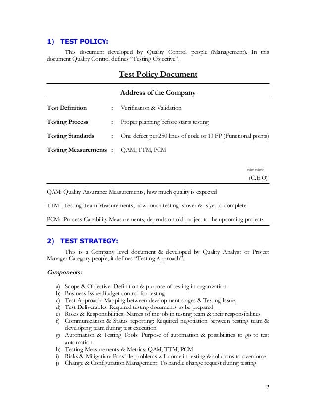 Testing documents