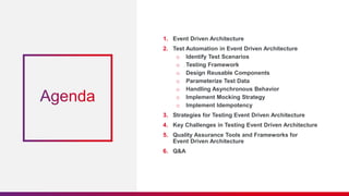 Testing Event Driven Architecture Presentation | PPTX