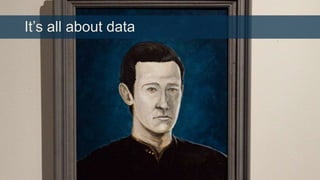 It’s all about data

 