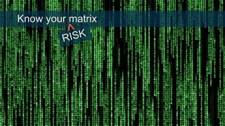 Know your matrix

 
