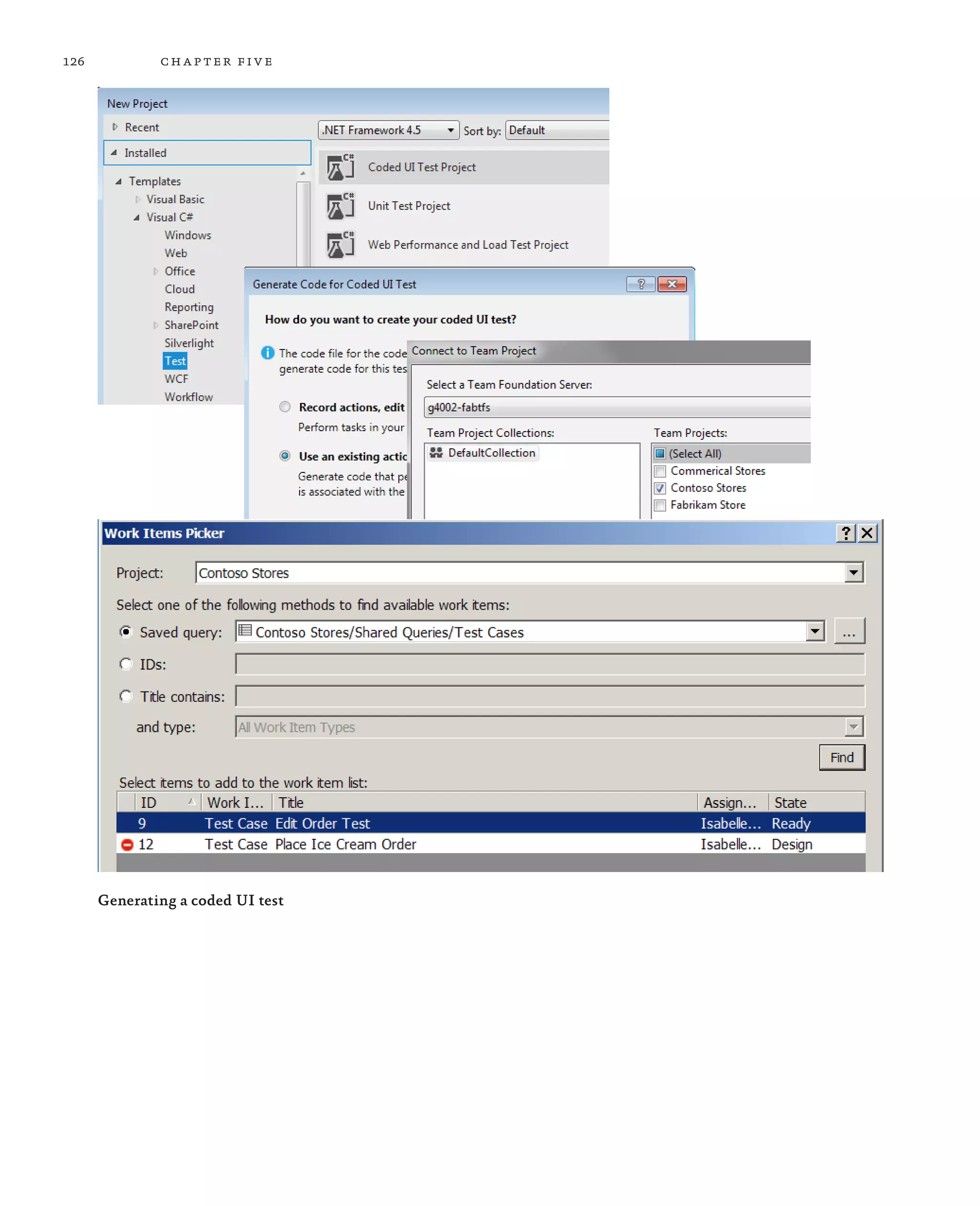 126 chapter five Generating a coded UI test 