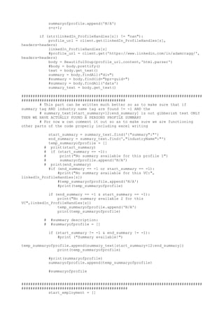 LinkedIn profile Public information Scraper | TXT