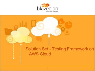 Solution Set - Testing Framework on
AWS Cloud
1
 