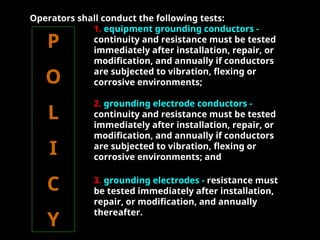 Testing Grounding Systems Electrical Power | PPT
