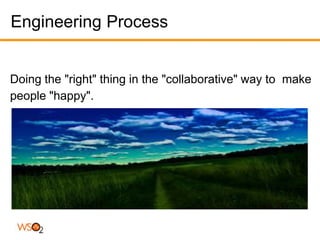 Engineering Process


Doing the "right" thing in the "collaborative" way to make
people "happy".
 