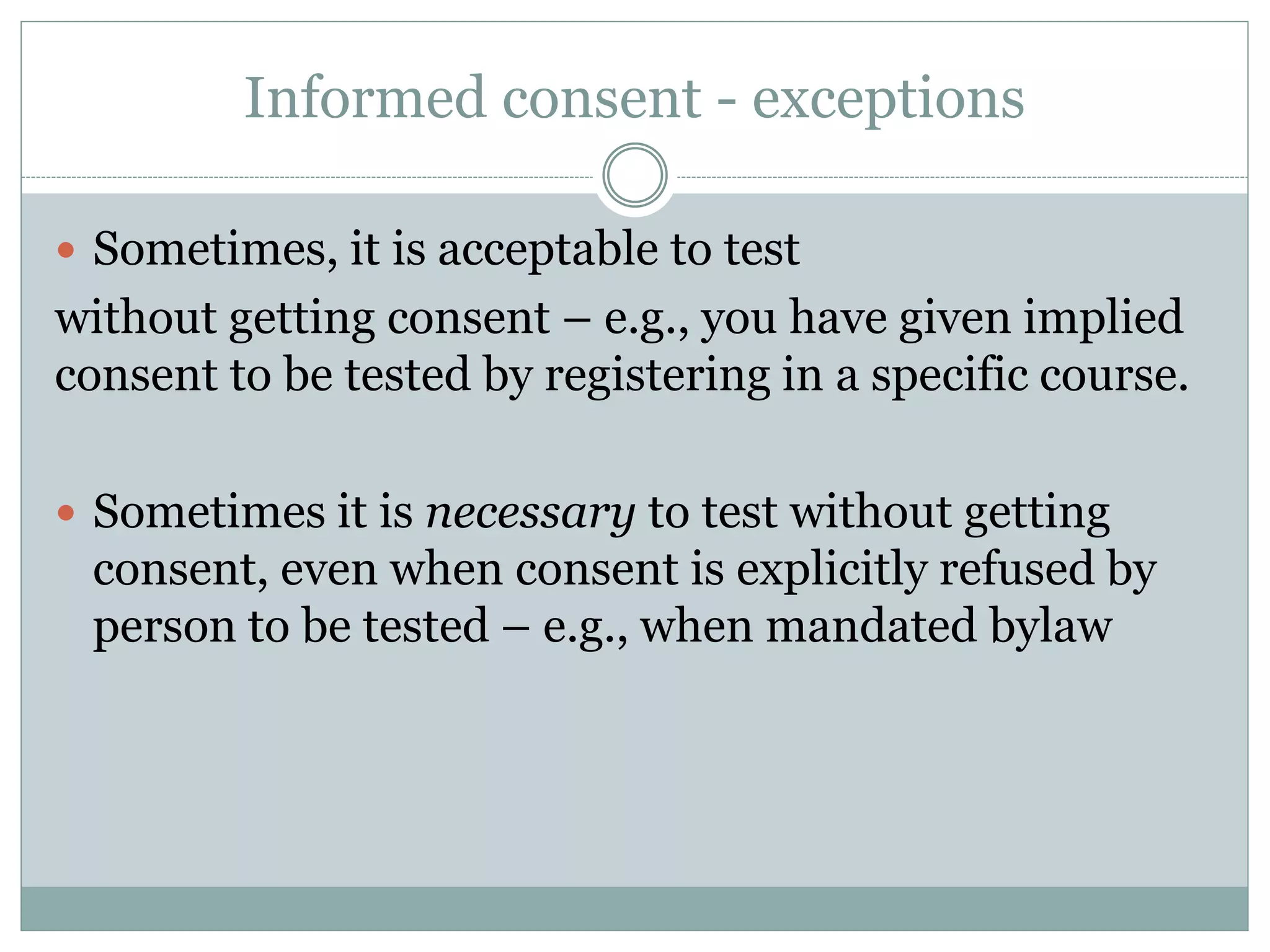 Least Stigmatizing Label
 If categories are used, must be described
precisely.
 Sometimes diagnosis is related to treatment
and even if counselor is trying to be helpful,
it is both illegal and unethical to change a
diagnosis.
 