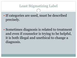 DEBRIEFING
Post-administration debriefing should:
 Restate purpose of testing.
 Explain how the results will be used (usually,
emphasize that the interest is in the group
findings).
 Reiterate that findings will be treated
confidentially.
 Answer all of the respondents questions fully.
 Thank the examinee.
 