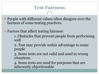 Ethical Issues in Psychological
Assessment in School Settings
 
