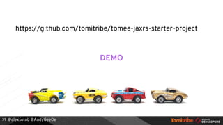 @alexsotob @AndyGeeDe
DEMO
39
https://github.com/tomitribe/tomee-jaxrs-starter-project
 