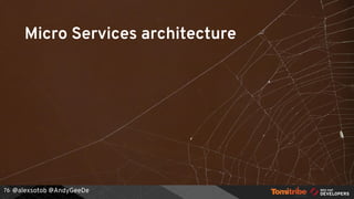 @alexsotob @AndyGeeDe76
Micro Services architecture
 
