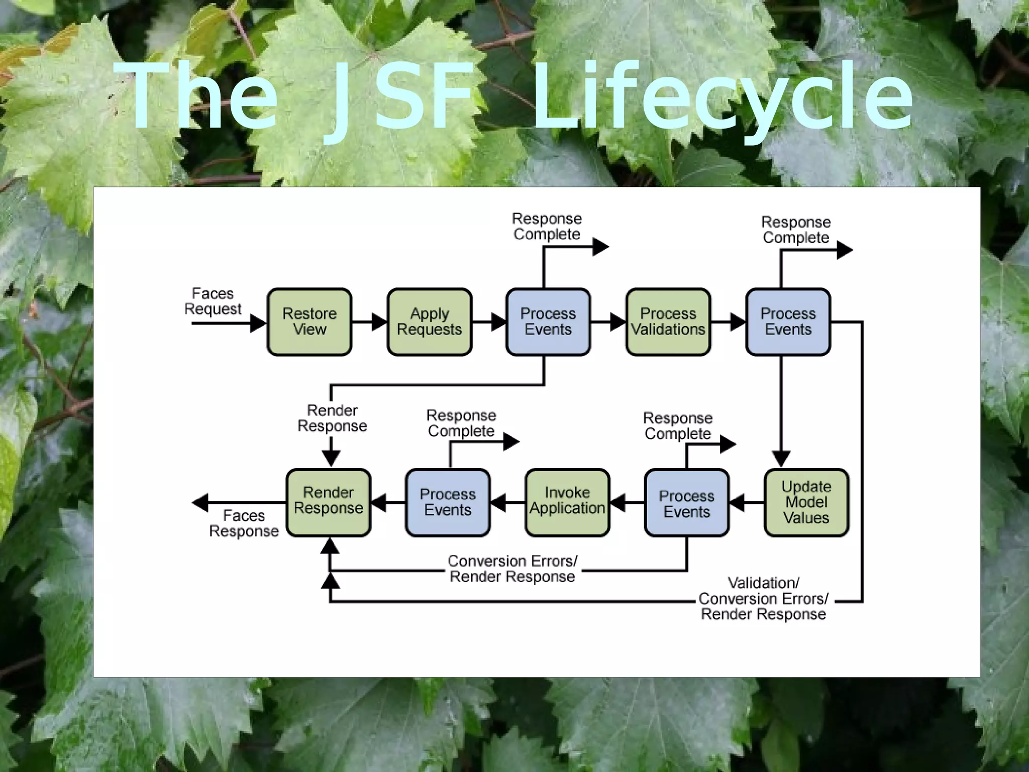 The JSF Lifecycle 