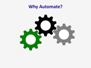 Why Automate?
 