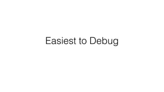 Easiest to Debug
 