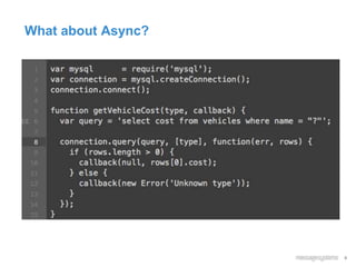 9
What about Async?
 