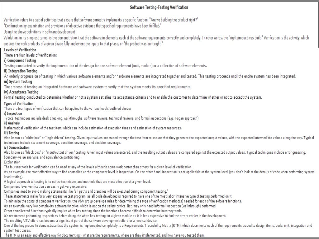 Software testing example image