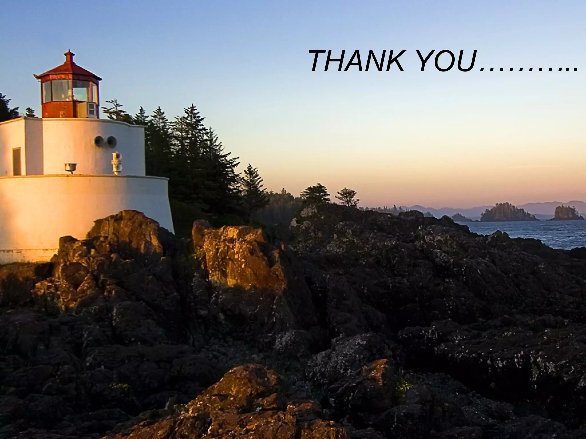 THANK YOU………..
 