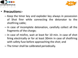 Exploder Box Shot Firing Testing Of DF as Per IS and CCE testing methods.pptx