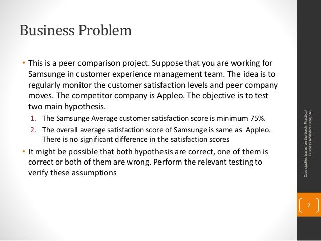 hypothesis case study ppt