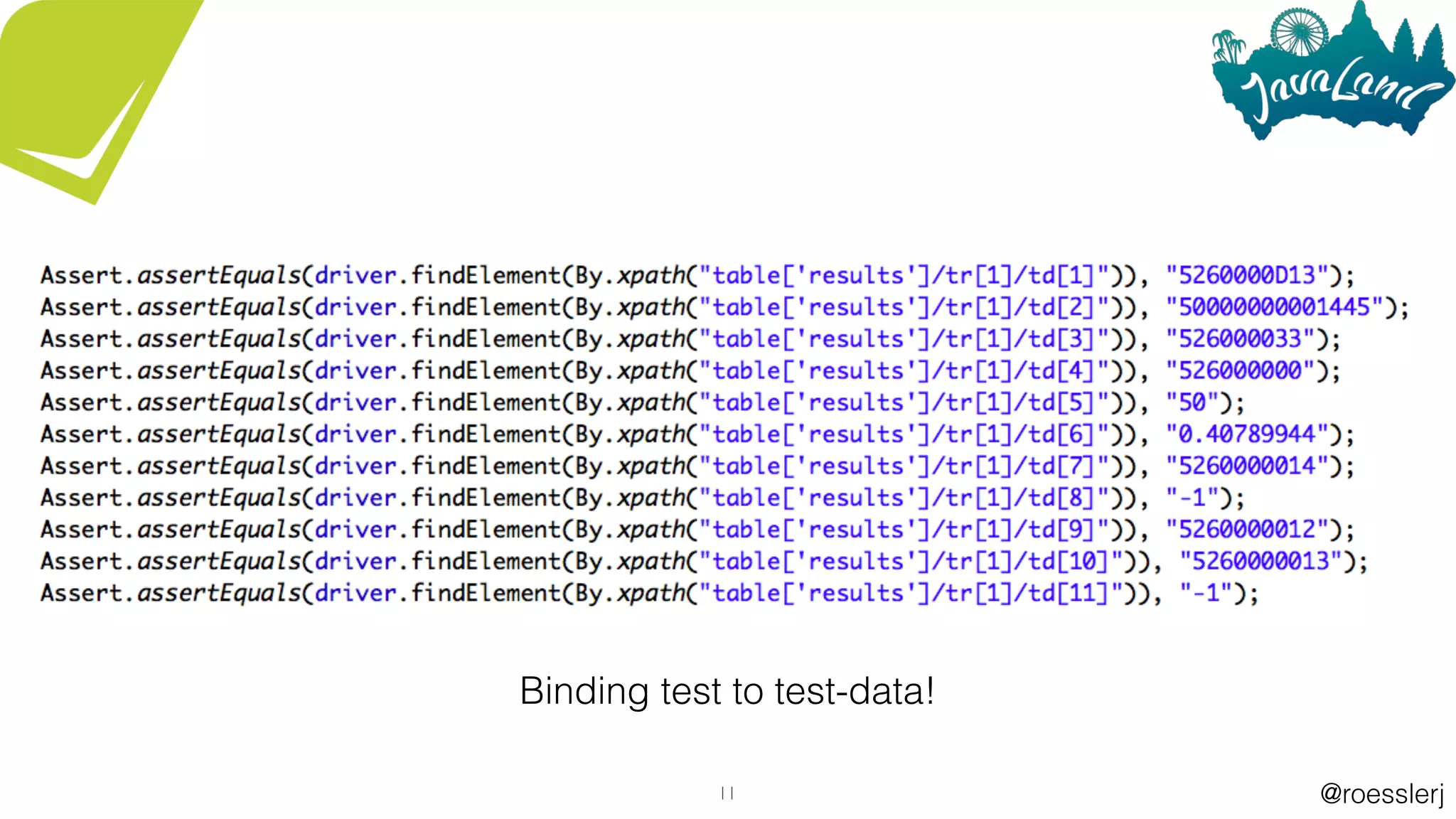 @roesslerj11
Binding test to test-data!
 