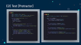 E2E Test (Protractor)
 