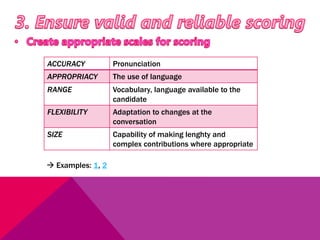 Testing oral ability ppt | PPTX