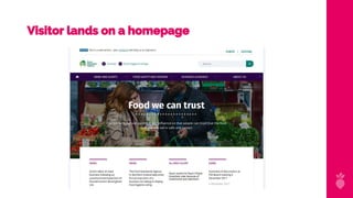Visitor lands on a homepage
 