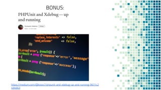 PHP unit testing - good and bad practices | PPT