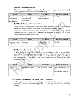 Health Care Project Testing Process | DOCX