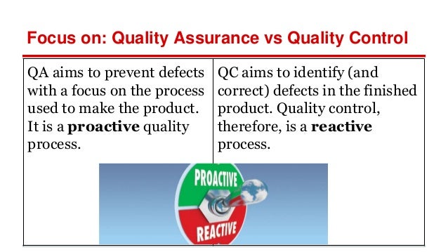 Testing, qa, qc. what the difference