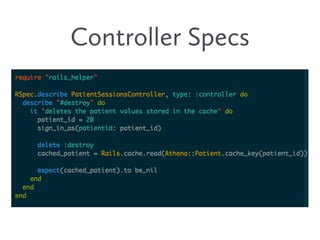 Controller Specs
 