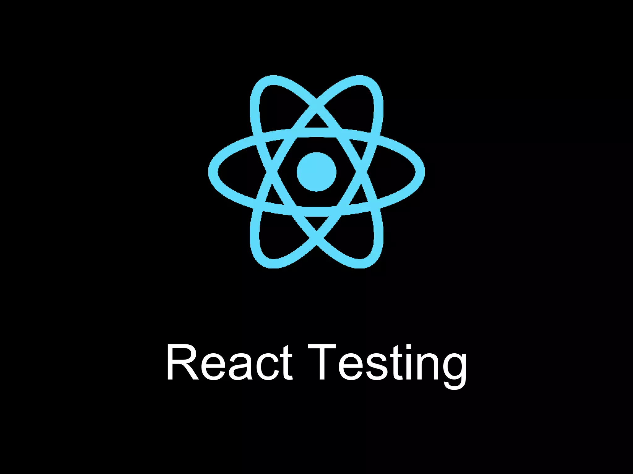 React Testing 